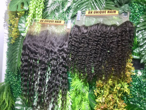 Frontal organic curl 13x6 13x4 360 16-22